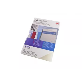 GBC εξώφυλλα βιβλιοδεσίας Poly Clear View A4 450 μικρά ματ, A4, πολυβινυλοχλωρίδιο (PVC), διαφανές, ματ, 0,45 mm, 50 τεμ.