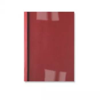 Μπροστινά εξώφυλλα ThermaBind GBC LeatherGrain 1,5 mm κόκκινο (100), A4, PVC, κόκκινο, διαφανές, ματ, 15 φύλλα, 1,5 mm
