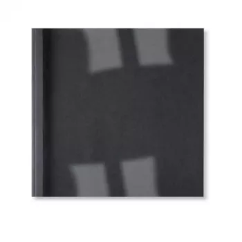 Θερμοεξώφυλλα βιβλιοδεσίας GBC LeatherGrain 3 mm μαύρο (100), A4, PVC, μπλε, διαφανές, ματ, 30 φύλλα, 3 mm
