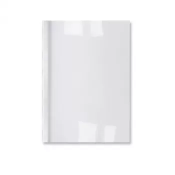 Θερμοφάκελοι βιβλιοδεσίας GBC LeatherGrain 3 mm λευκό (100), A4, PVC, διαφανές, λευκό, ματ, 30 φύλλα, 3 mm