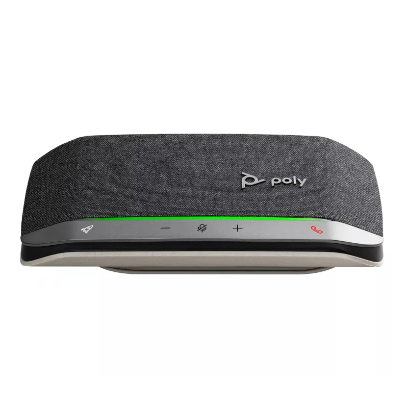 HP Poly Sync 20 USB-A Speakerphone, PC, Ασημί, 0,715 m, IP64, Windows 10, Windows 11, MacOS
