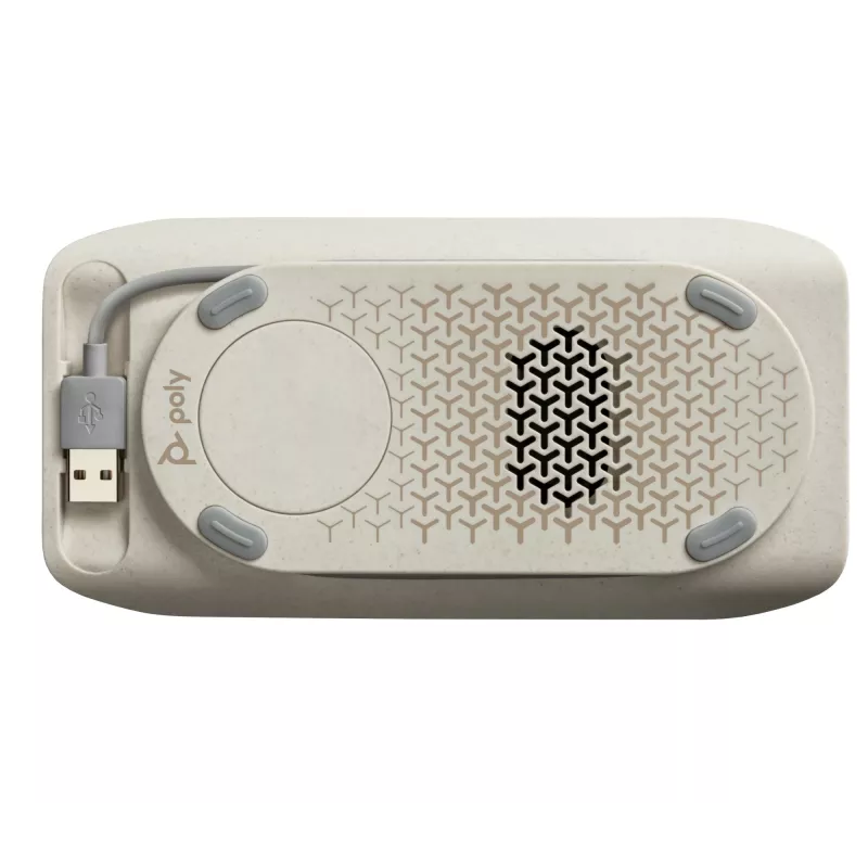 HP Poly Sync 20 USB-A Speakerphone, PC, Ασημί, 0,715 m, IP64, Windows 10, Windows 11, MacOS