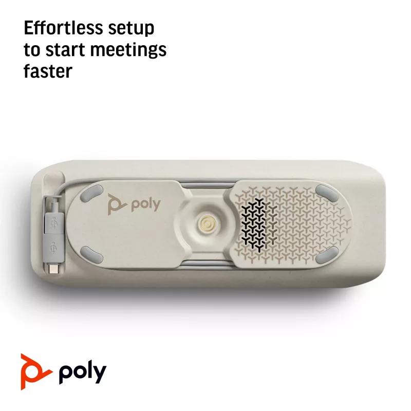 HP Poly Sync 40+ Πιστοποιημένο Speakerphone για Microsoft Teams USB-A USB-C +Προσαρμογέας BT700 USB-A