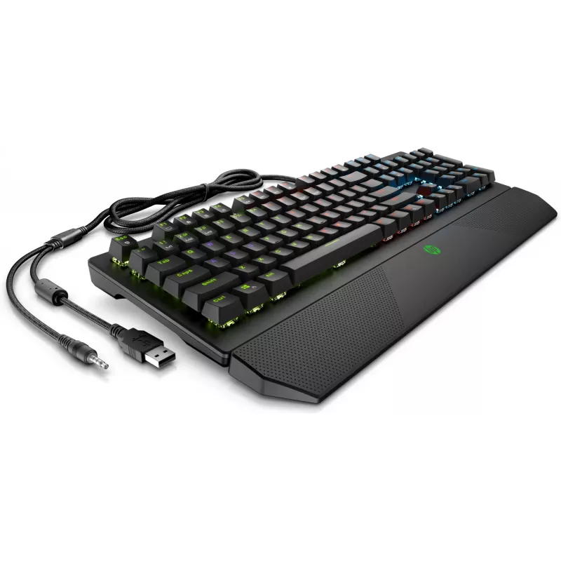 HP Pavilion Gaming πληκτρολόγιο 800, Full-size (100%), ενσύρματο, USB, μηχανικό, μαύρο