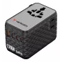 Verbatim Charge 'n' Travel 170W καθολικός ταξιδιωτικός προσαρμογέας μαύρο