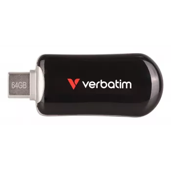 Verbatim Plectra USB-C Flash-Laufwerk μαύρο 64GB