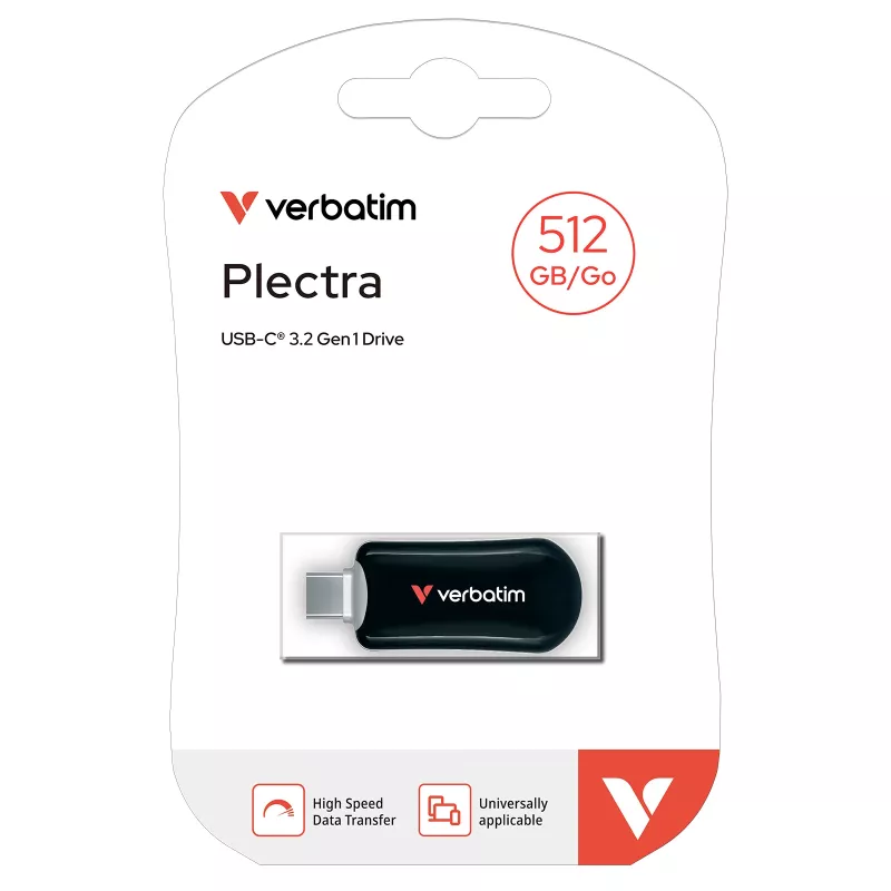 Verbatim Plectra USB-C-Flash-Laufwerk μαύρο 512 GB