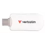 Verbatim Plectra USB-C-Flash-Laufwerk λευκό 64 GB, 64 GB, USB Type-C, 3.2 Gen 1 (3.1 Gen 1), 100 MB/s, χωρίς καπάκι, λευκό