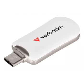Verbatim Plectra USB-C Flash-Laufwerk λευκό 128 GB, 128 GB, USB Type-C, 3.2 Gen 1 (3.1 Gen 1), 100 MB/s, χωρίς καπάκι, λευκό