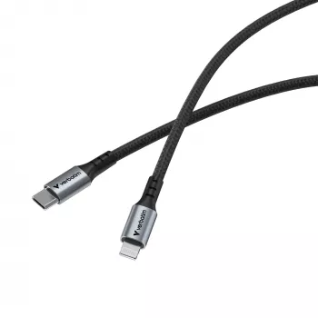 Verbatim Sync & Charge καλώδιο USB-C σε Lightning 120 cm, 1,2 m, Lightning, USB C, βύσμα αρσενικό, βύσμα αρσενικό, μαύρο