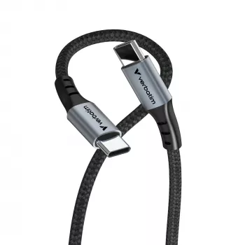 Verbatim Sync & Charge καλώδιο – 100W USB-C σε USB-C 120 cm, 1,2 m, USB C, USB C, USB 2.0, 0,48 Gbit/s, μαύρο