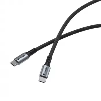 Verbatim Sync & Charge καλώδιο – 100W USB-C σε USB-C 120 cm, 1,2 m, USB C, USB C, USB 2.0, 0,48 Gbit/s, μαύρο
