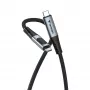 Verbatim Sync & Charge καλώδιο USB C σε USB C 100W με οθόνη 120 cm, 1,2 m, USB C, USB C, USB 2.0, 0,48 Gbit/s, μαύρο