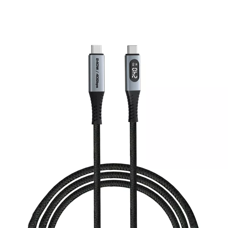 Verbatim Sync & Charge καλώδιο USB-C σε USB-C 240W 40 Gbit/s με οθόνη 120 cm