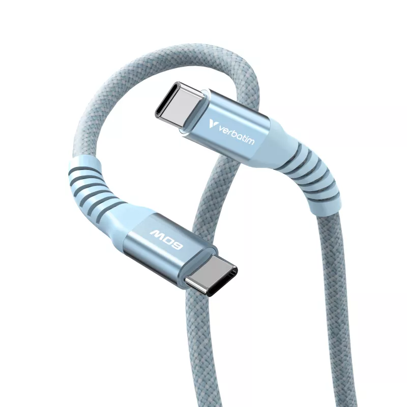 Verbatim Sync & Charge μαγνητικό καλώδιο – 60 W USB-C σε USB-C 120 cm μπλε