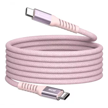 Verbatim Sync & Charge μαγνητικό καλώδιο – 60 W USB-C σε USB-C, 120 cm, ροζ