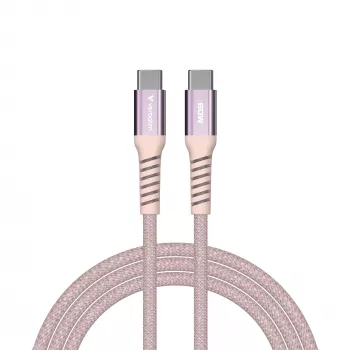 Verbatim Sync & Charge μαγνητικό καλώδιο – 60 W USB-C σε USB-C, 120 cm, ροζ