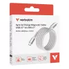 Verbatim Sync & Charge μαγνητικό καλώδιο - 100W USB-C σε USB-C 120 cm γκρι