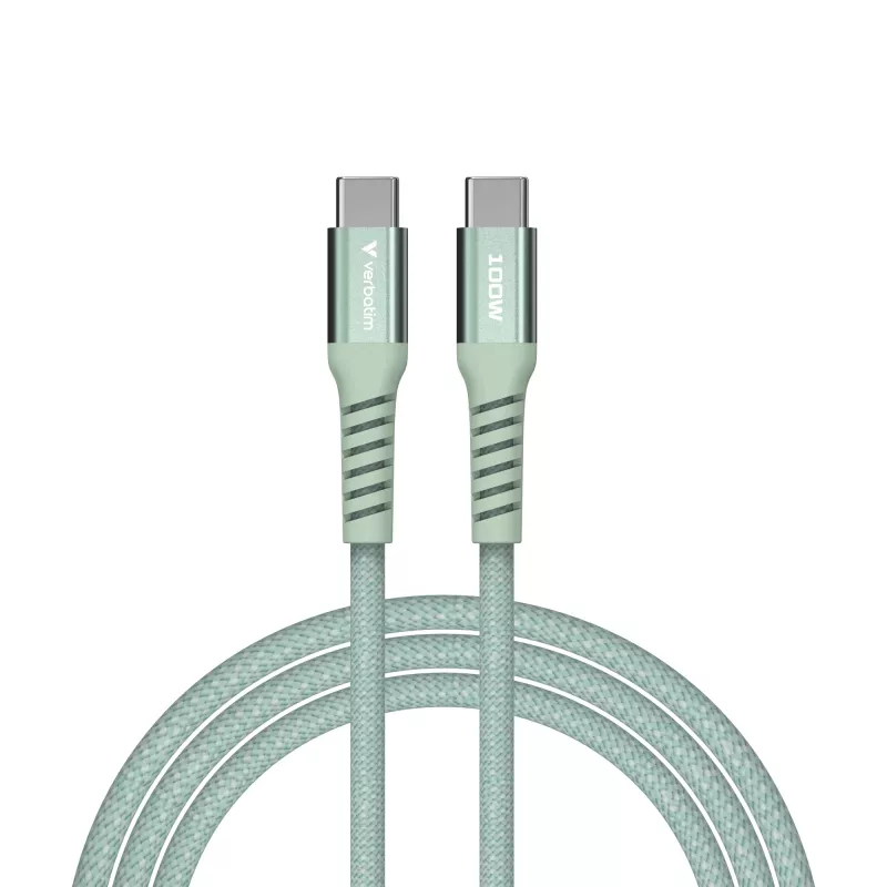 Verbatim Sync & Charge μαγνητικό καλώδιο - 100W USB-C σε USB-C 120 cm πράσινο