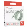 Verbatim Sync & Charge μαγνητικό καλώδιο - 100W USB-C σε USB-C 120 cm πράσινο