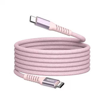 Verbatim Sync & Charge μαγνητικό καλώδιο – 100W USB-C σε USB-C, 120 cm, ροζ