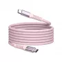 Verbatim Sync & Charge μαγνητικό καλώδιο – 100W USB-C σε USB-C, 120 cm, ροζ