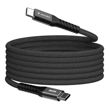 Verbatim Sync & Charge μαγνητικό καλώδιο – 60 W USB-C σε USB-C, 120 cm, μαύρο