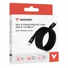 Verbatim Sync & Charge μαγνητικό καλώδιο – 60 W USB-C σε USB-C, 120 cm, μαύρο