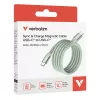 Verbatim Sync & Charge μαγνητικό καλώδιο - 60W USB-C σε USB-C 120 cm πράσινο