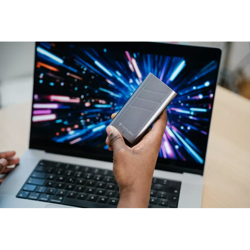 Verbatim TurboMetal SSD USB4 1TB USB Type-C USB4 Gen 2x2 ασημί