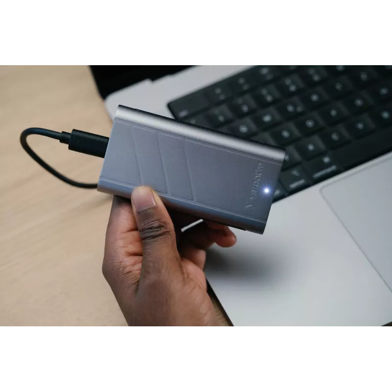 Verbatim TurboMetal SSD USB4 1TB USB Type-C USB4 Gen 2x2 ασημί
