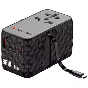 Verbatim Charge 'n' Travel Diamond 85W ανασυρόμενο καλώδιο CNT-02