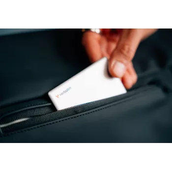 Verbatim My Finder Card Bluetooth εντοπιστής αντικειμένων συσκευασία 1 τεμ. ασημί, προσωπικός, εντοπιστής, ασημί, ανθεκτικό στη σκόνη, αδιάβροχο, IP66, 1440 h
