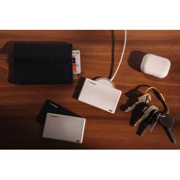 Verbatim My Finder Card Bluetooth εντοπιστής αντικειμένων συσκευασία 2 τεμ. μαύρο / ασημί