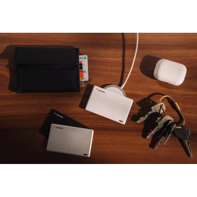 Verbatim My Finder Card Bluetooth εντοπιστής αντικειμένων συσκευασία 2 τεμ. μαύρο / ασημί