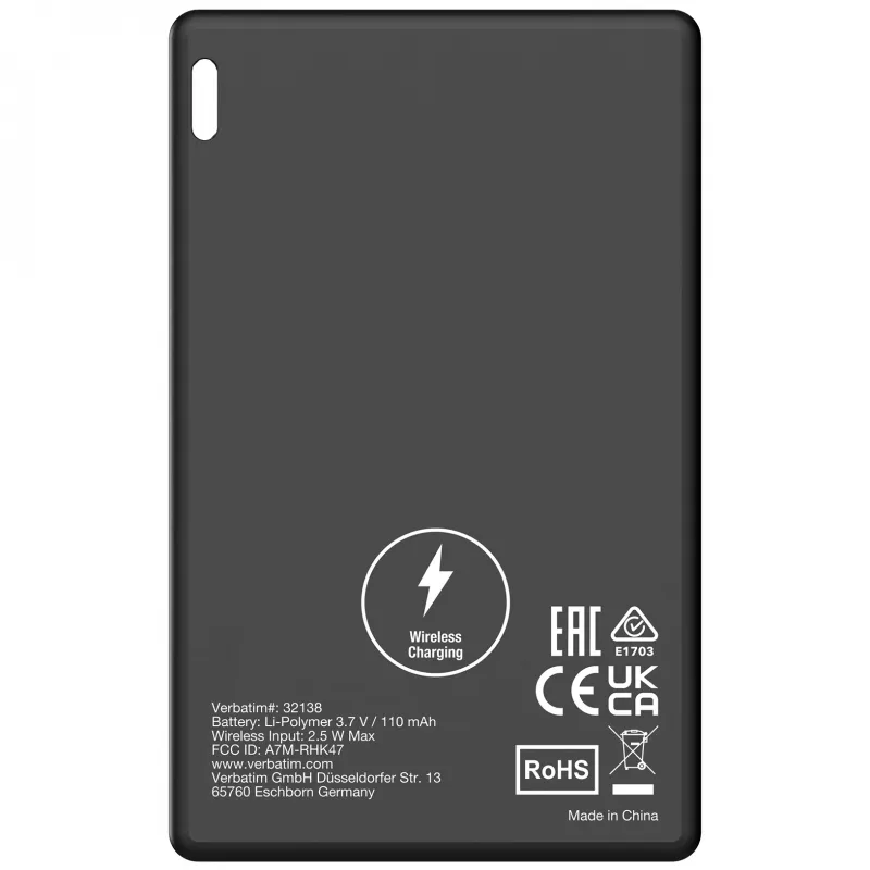 Verbatim My Finder Card Bluetooth εντοπιστής αντικειμένων συσκευασία 2 τεμ. μαύρο / ασημί