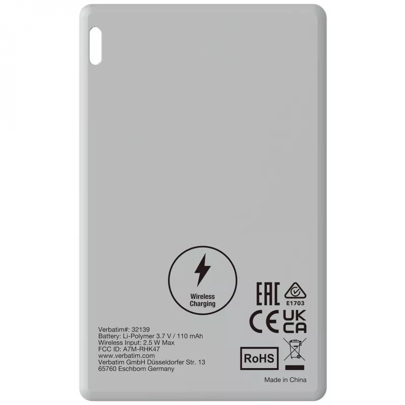Verbatim My Finder Card Bluetooth εντοπιστής αντικειμένων συσκευασία 2 τεμ. μαύρο / ασημί