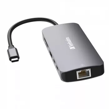 Verbatim CMH-09 USB Type-C 10.000 Mbit/s ασημί
