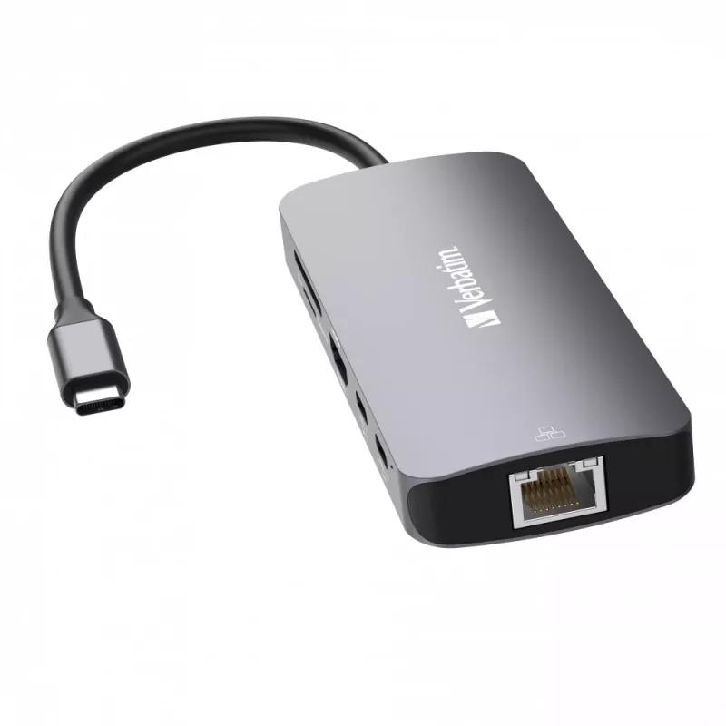 Verbatim CMH-09 USB Type-C 10.000 Mbit/s ασημί