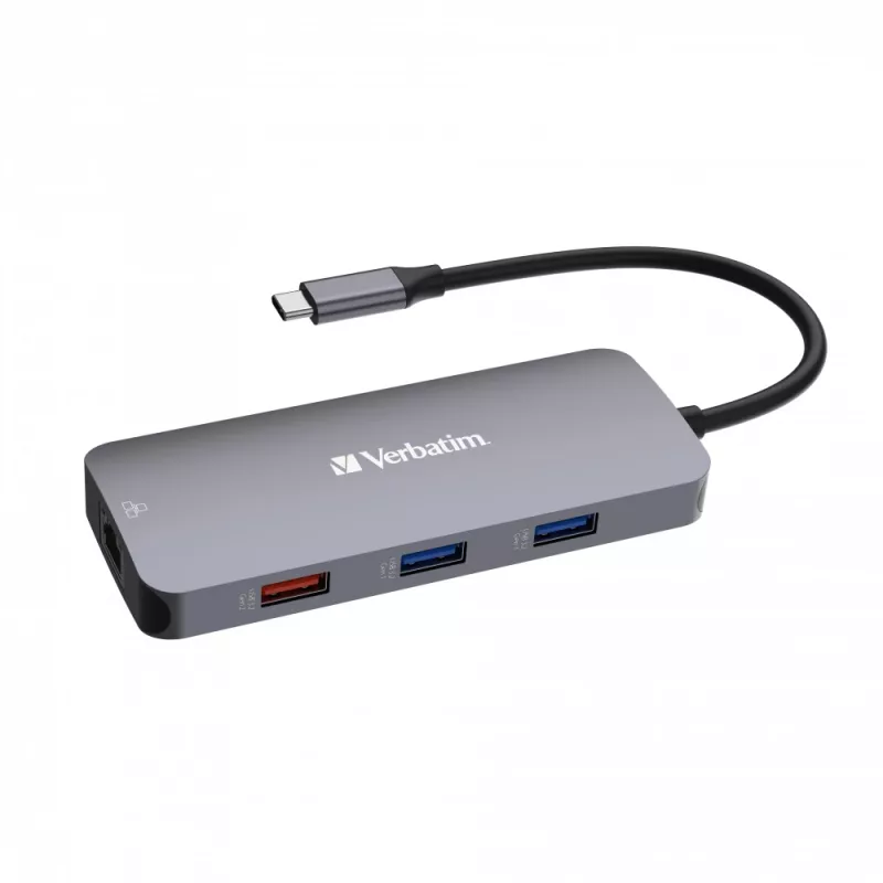 Verbatim CMH-09 USB Type-C 10.000 Mbit/s ασημί