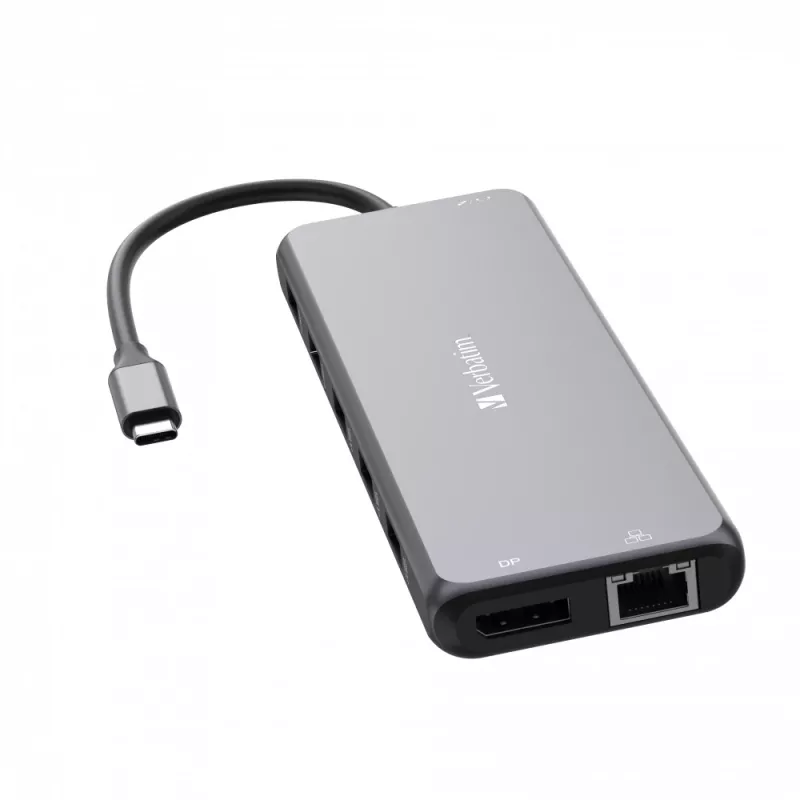 Verbatim CMH-13 USB Type-C hub 10000 Mbit/s ασημί