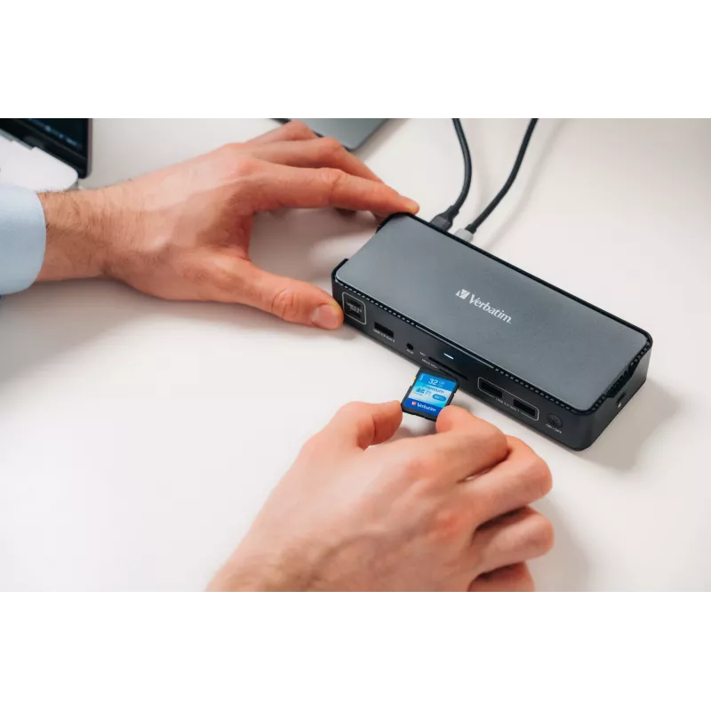 Verbatim CDS-15 ενσύρματο USB 3.2 Gen 1 (3.1 Gen 1) Type-C μαύρο, γκρι