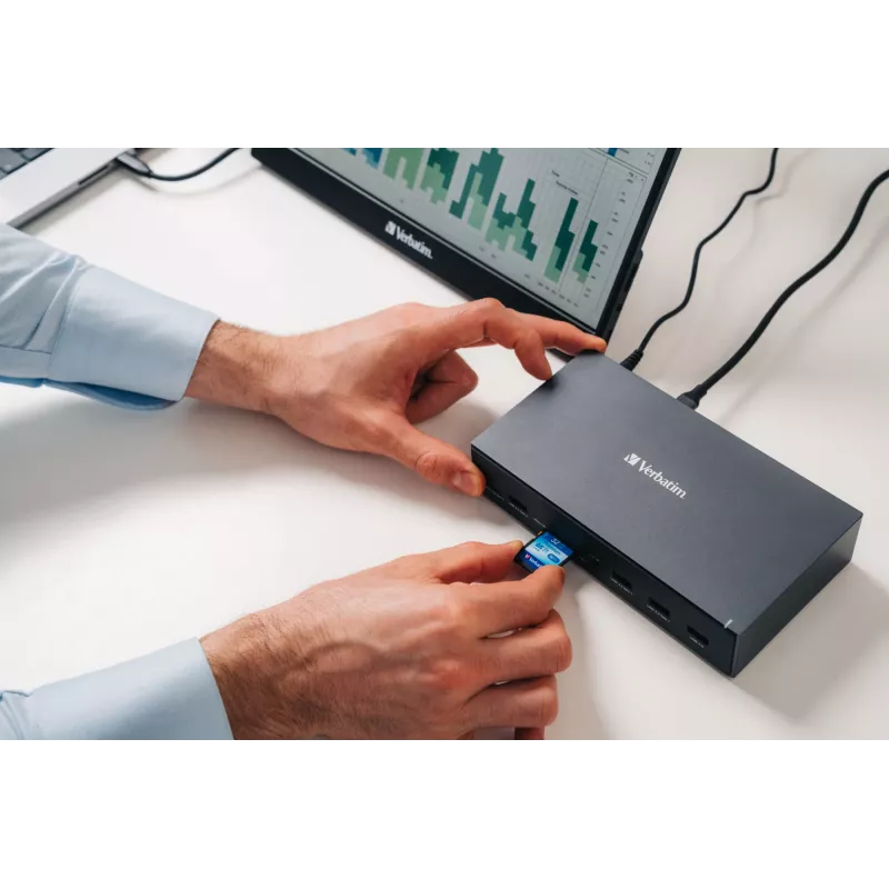 Verbatim CDS-17 ενσύρματο USB 3.2 Gen 1 (3.1 Gen 1) Type-C μαύρο, γκρι