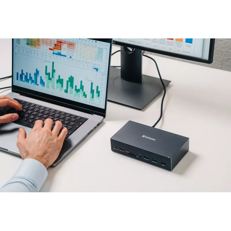 Verbatim CDS-17 ενσύρματο USB 3.2 Gen 1 (3.1 Gen 1) Type-C μαύρο, γκρι