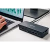 Verbatim CDS-15SSD USB-C Pro ενσύρματος σταθμός σύνδεσης, USB 3.2 Gen 1 (3.1 Gen 1) Type-C, 15 θύρες, SSD 256 GB, 2x HDMI, DisplayPort, 100 W Power Delivery, μαύρος, γκρι
