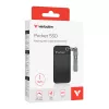 Verbatim Pocket SSD USB 3.2 Gen 2 1 TB μαύρο/γκρι
