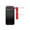 Verbatim Pocket SSD USB 3.2 Gen 2 2 TB μαύρο/κόκκινο