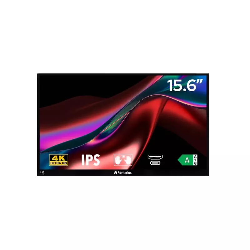 Verbatim φορητή οθόνη αφής 15.6 ίντσες LCD 4K 3840x2160