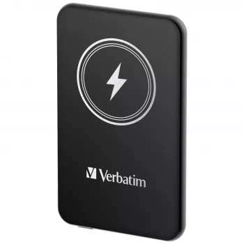 Powerbank VERBATIM Charge 'n' Go 5000 mAh μαγνητικό ασύρματο, μαύρο