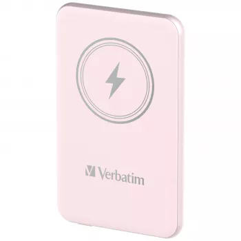 Verbatim Charge 'n' Go μαγνητικό ασύρματο powerbank 5000mAh ροζ